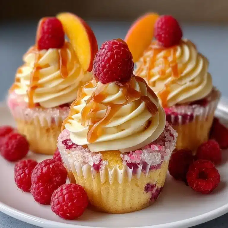 Peach Raspberry Heaven Cupcakes Recipe