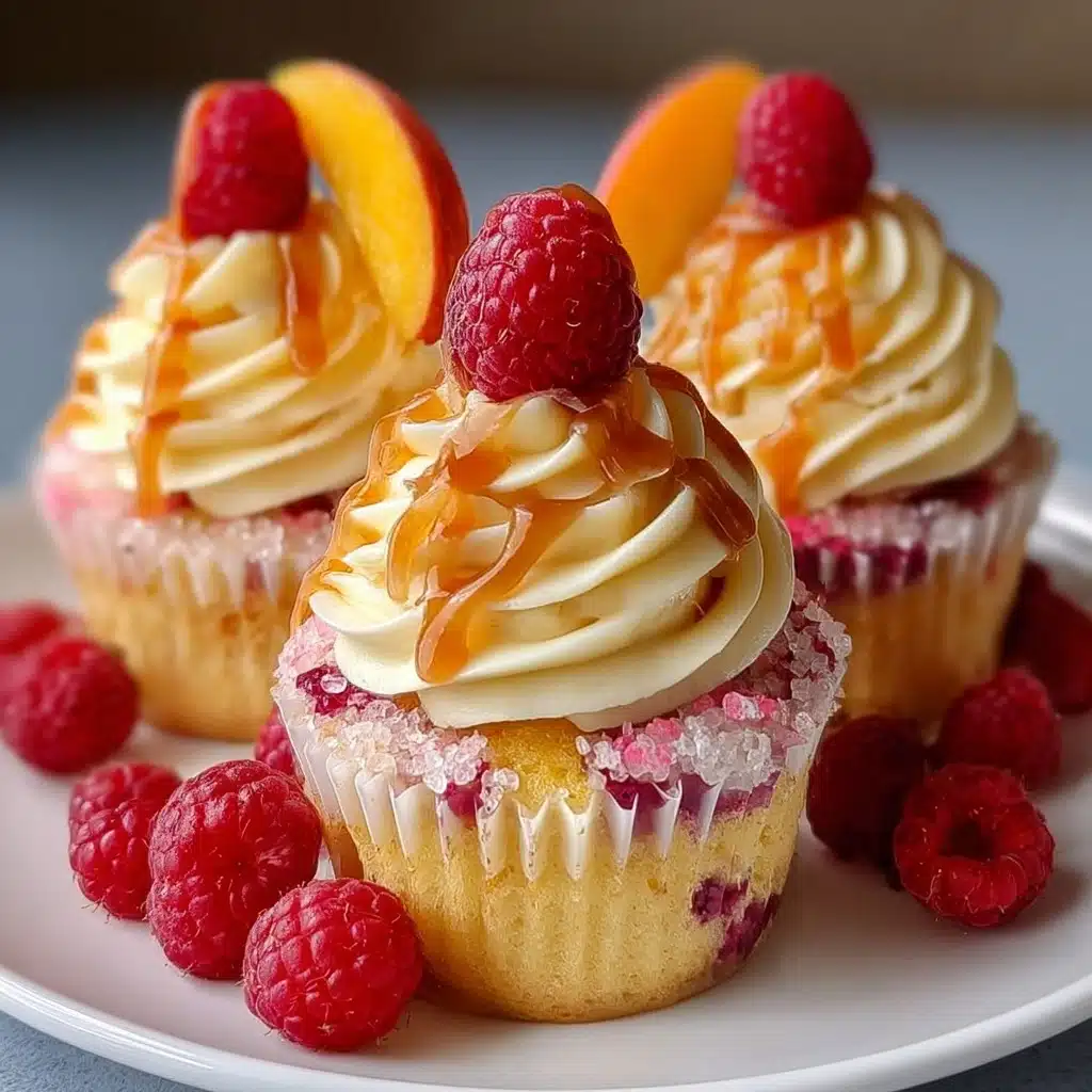 Peach Raspberry Heaven Cupcakes Recipe - Recipe Image