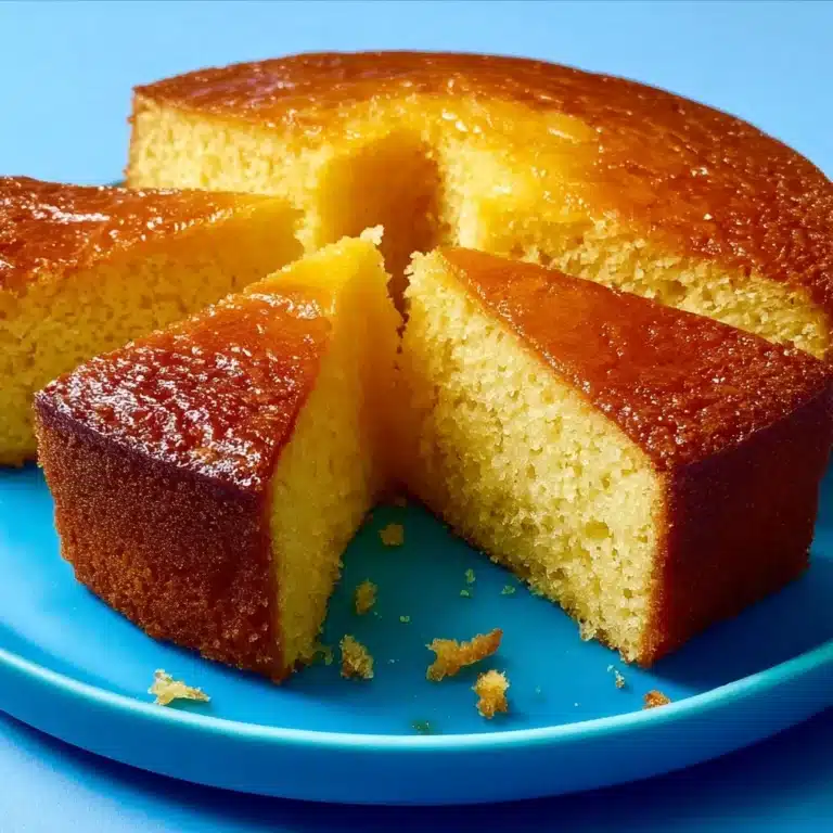Golden Citrus Sponge Cake Recipe