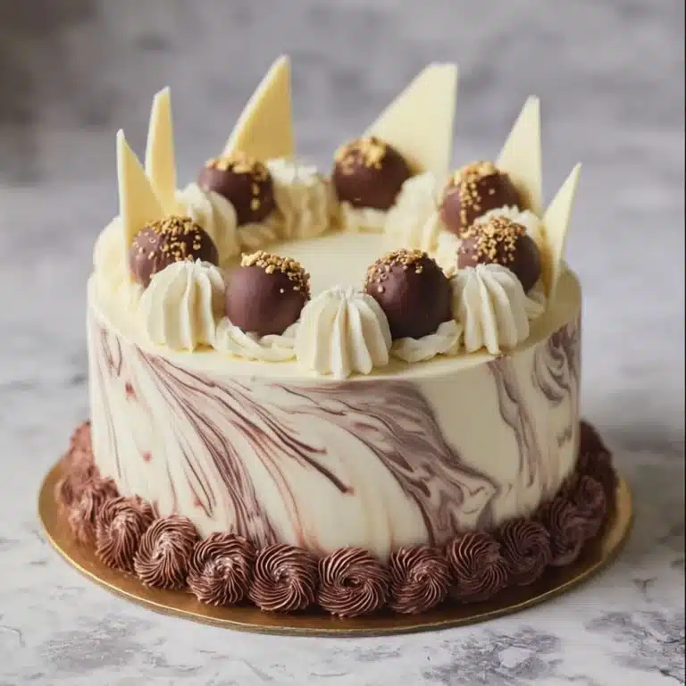 Elegant Marble Truffle Cake Recipe