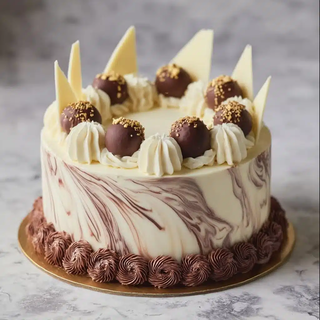 Elegant Marble Truffle Cake Recipe