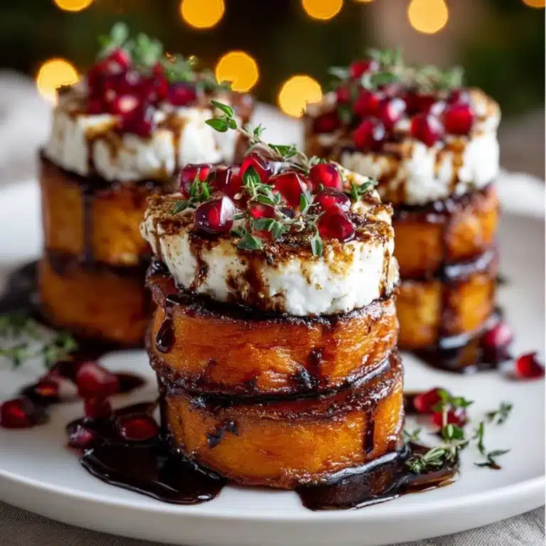 Sweet Potato & Burrata Christmas Stacks Recipe