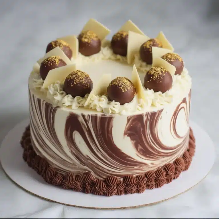 Elegant Marble Truffle Cake Recipe