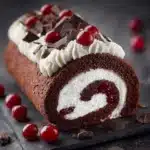 Heavenly l Black Forest Roll Cake Recipe