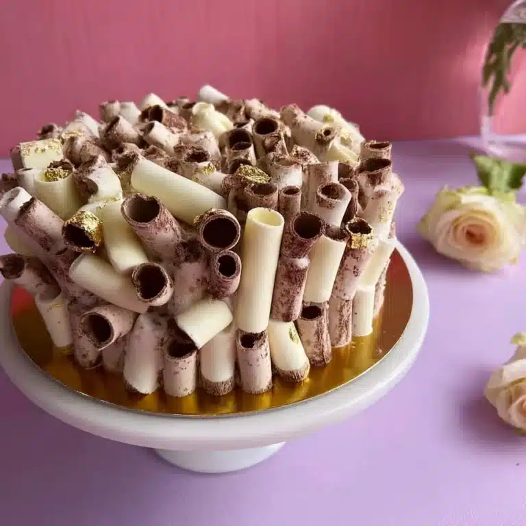 Charming Chocolate and Cream Roll Cake Recipe