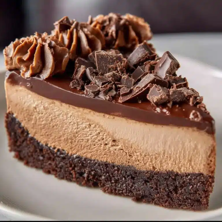 Triple Chocolate Mousse Cheesecake Recipe