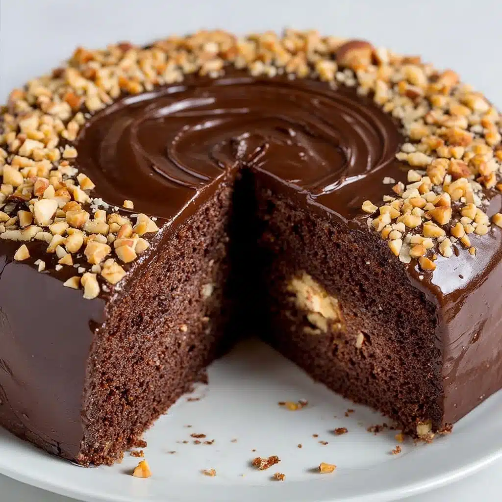 Moist Chocolate Walnut Cake Recipe