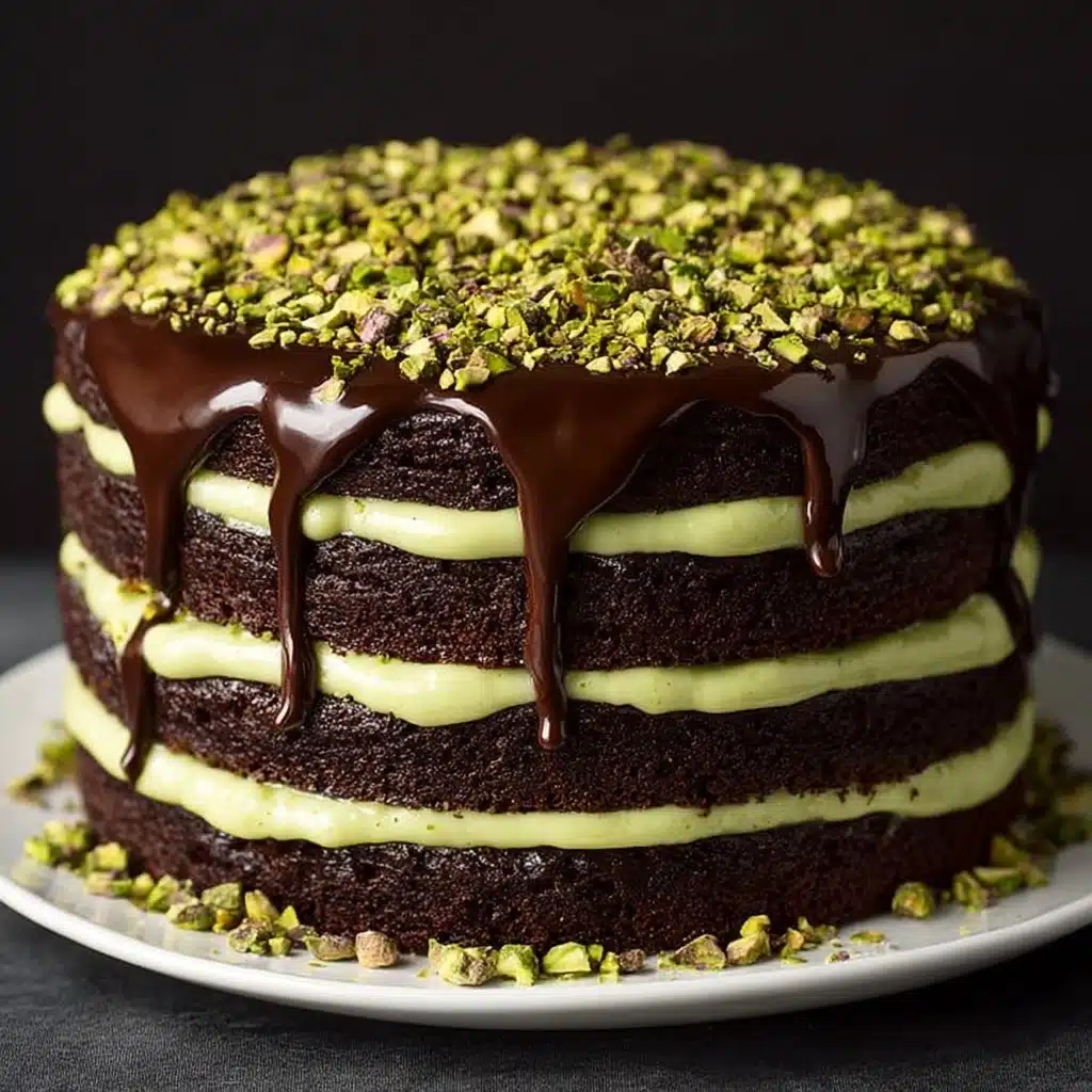 Best Pistachio Chocolate Layer Cake Recipe
