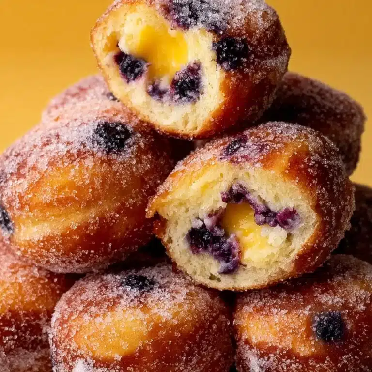 Blueberry Lemon Curd Donut Holes Recipe