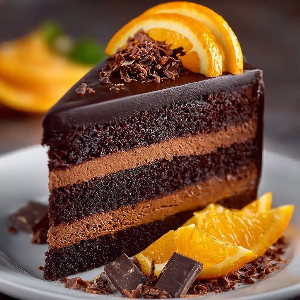 Chocolate Orange Mousse Cake Recipe - Recipe Image