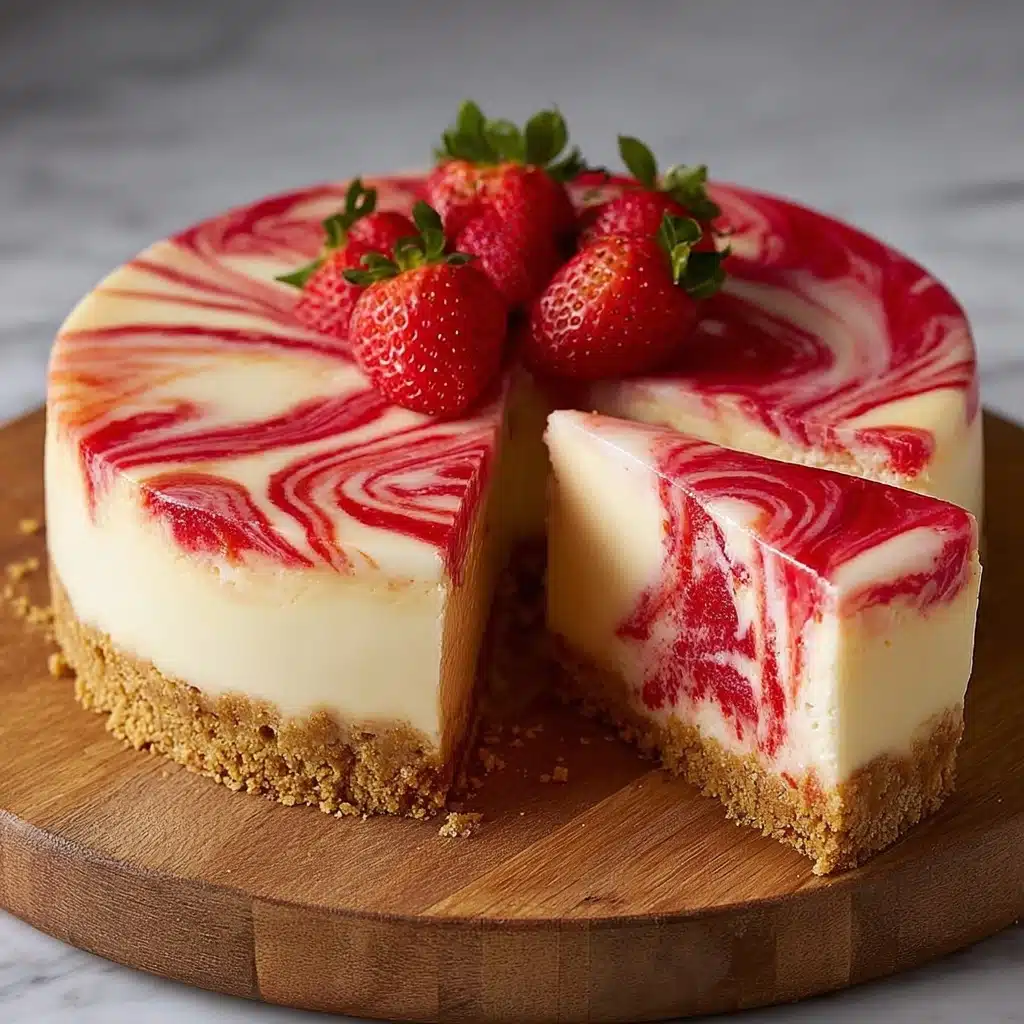Strawberry Swirl Cheesecake Recipe