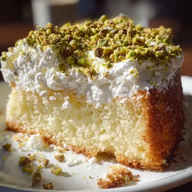 Lemon Pistachio Ricotta Cloud Cake Recipe