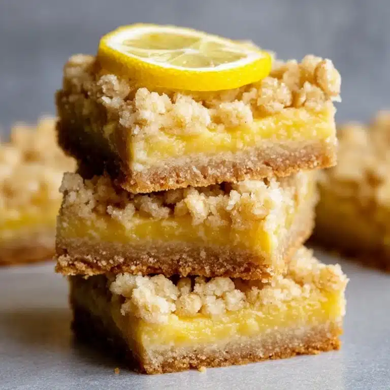 Lemon Oatmeal Crumble Bars Recipe