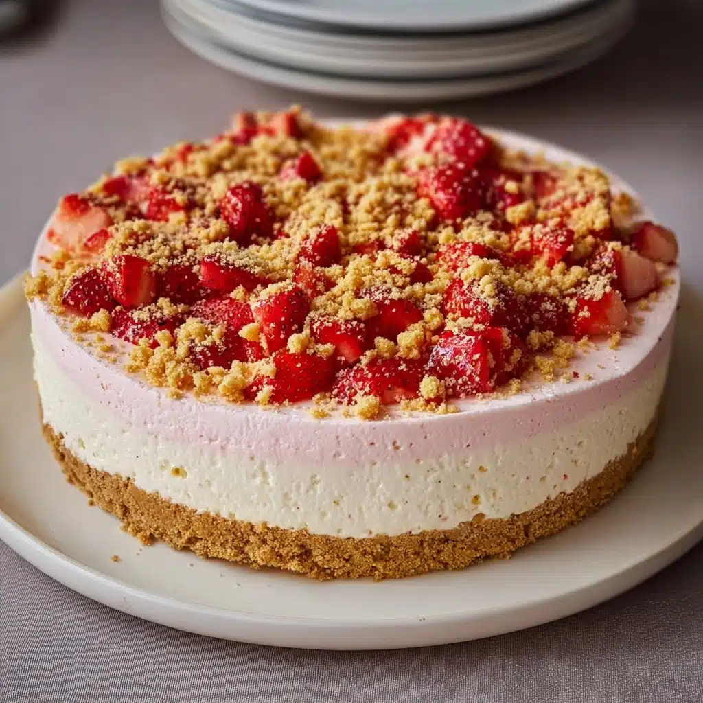 Strawberry Crunch Cheesecake Recipe - Recipe Image