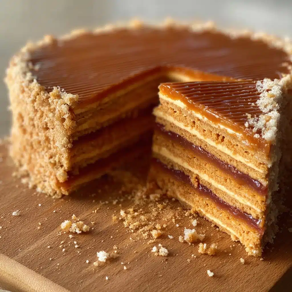 Heavenly Caramel Wafer Cake Recipe