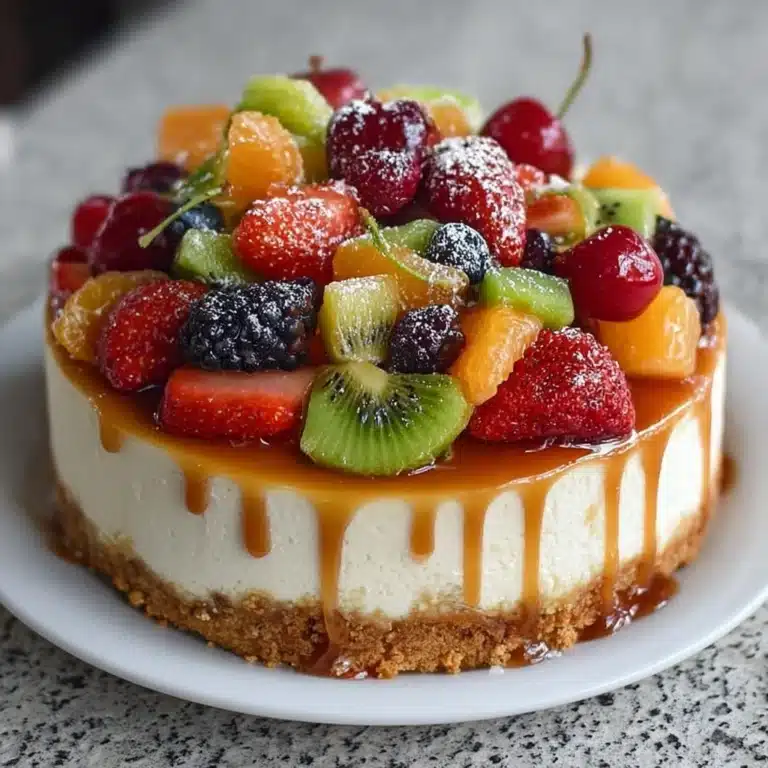 Fruit Salad Cheesecake Recipe