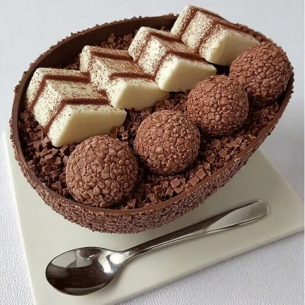 Stuffed Chocolate Easter Egg Recipe - Recipe Image