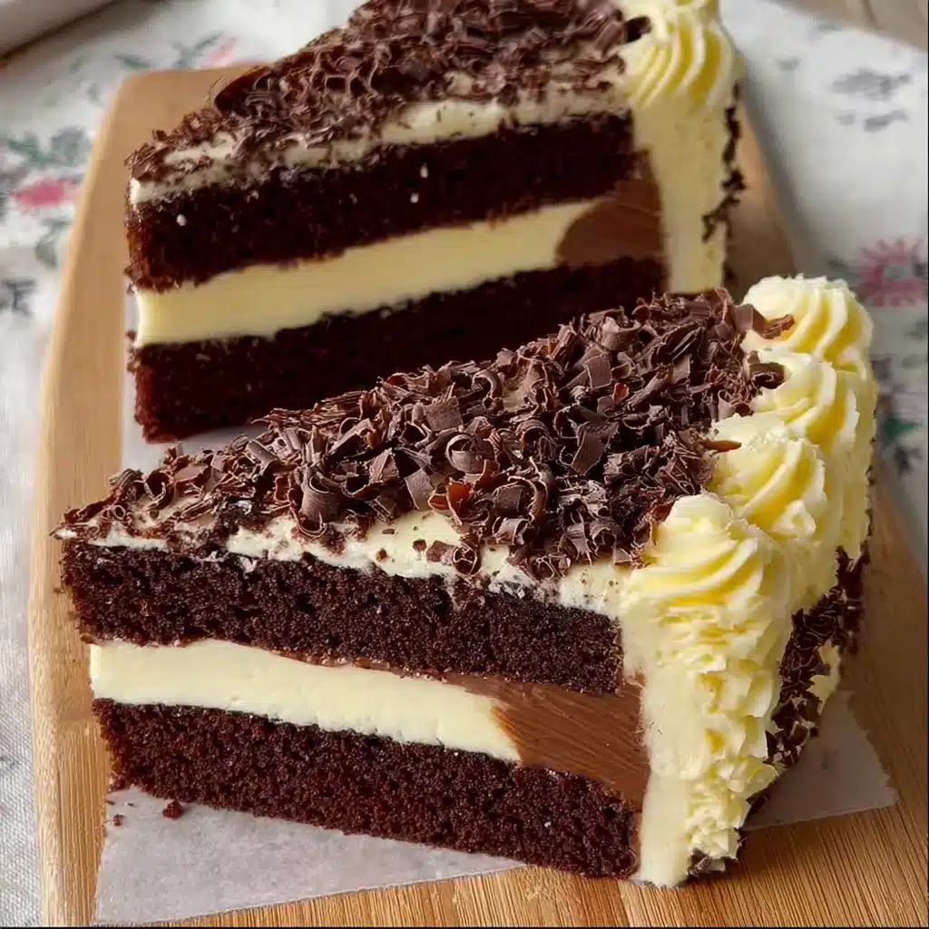 Two-Tone Brigadeiro Cake Recipe