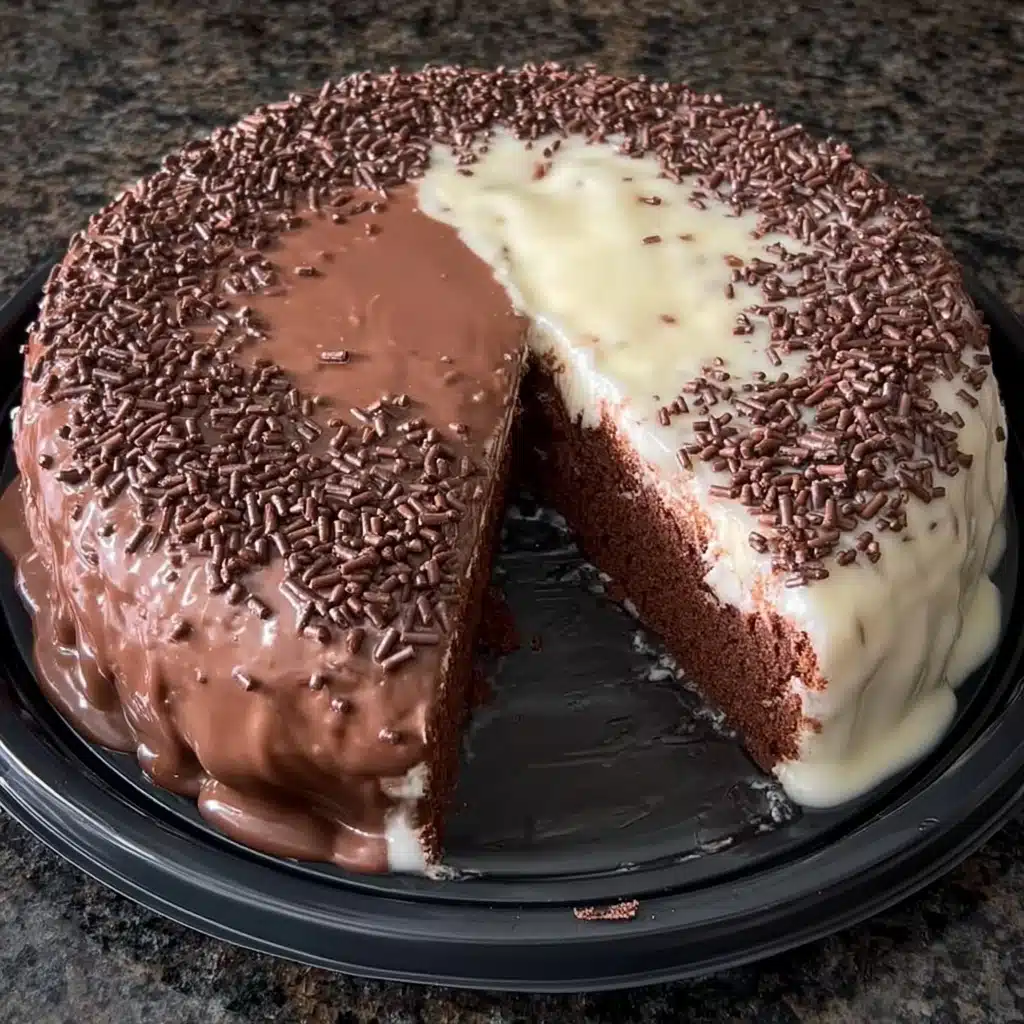 Half-and-Half Chocolate Bundt Cake Recipe - Recipe Image