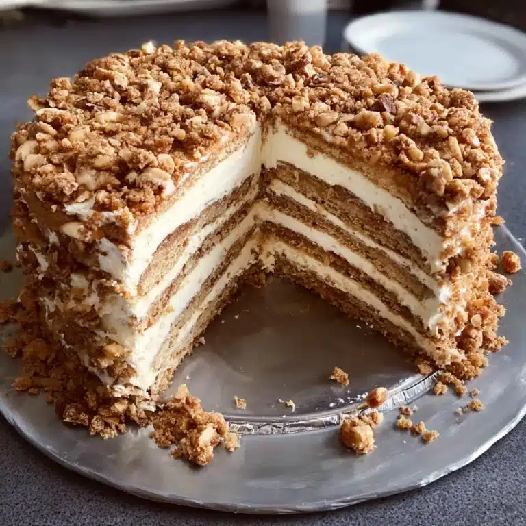Irresistible Peanut Layer Cake with Creamy Frosting Recipe