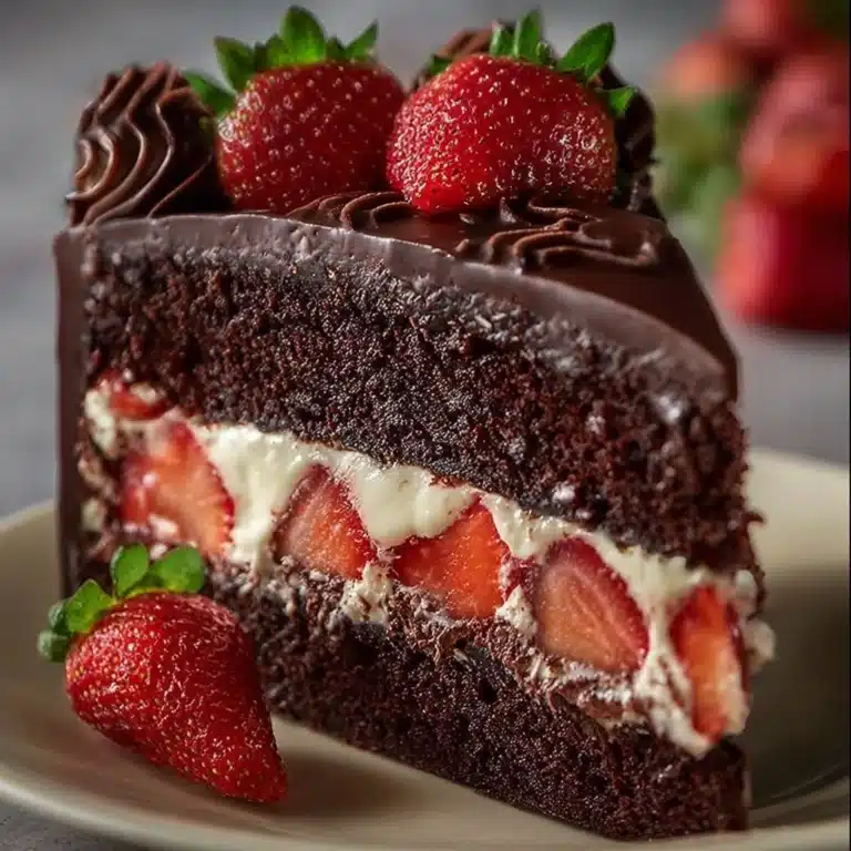 Chocolate Strawberry Cheesecake Recipe