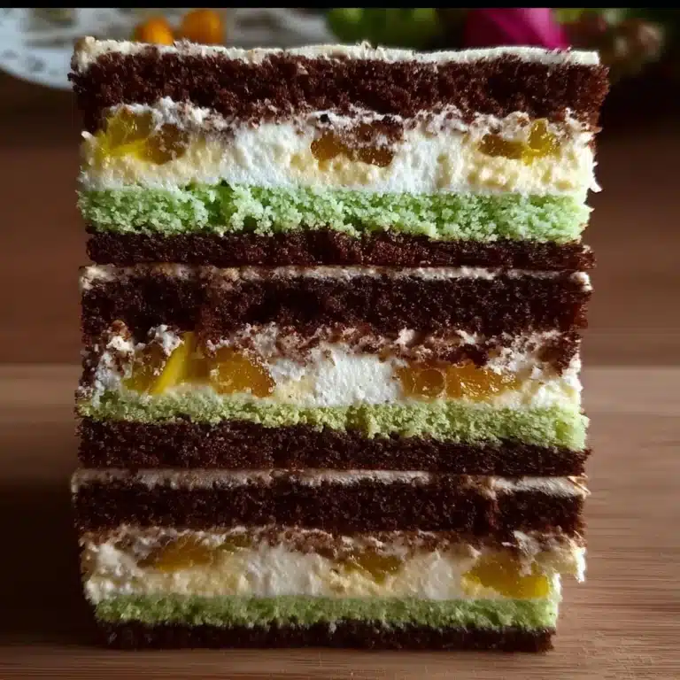 Vibrant Pistachio Tiramisu Layer Cake Recipe