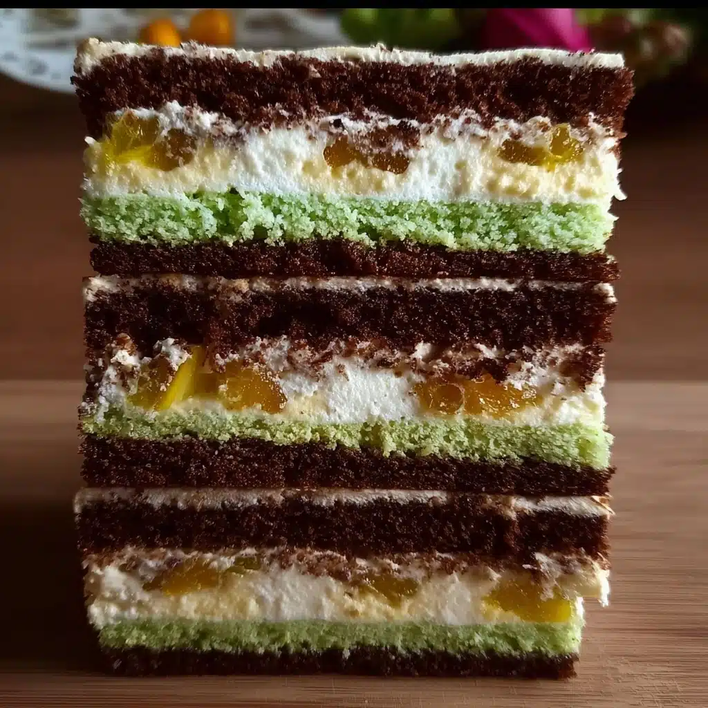 Vibrant Pistachio Tiramisu Layer Cake Recipe
