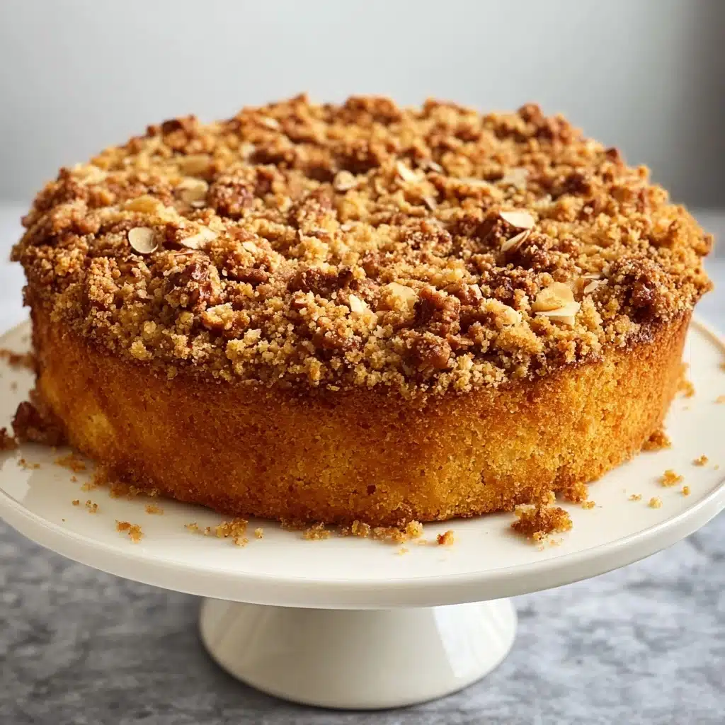 Vanilla Almond Tea Cake with Roasted Almond Streusel Recipe