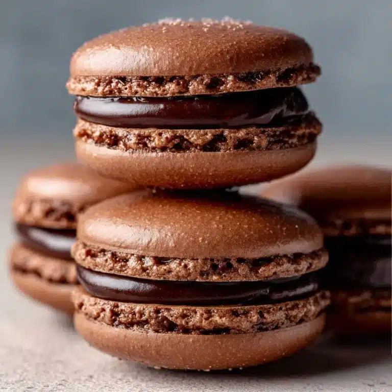 Chocolate Ganache Macarons Recipe