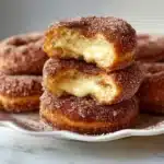 Cinnamon Sugar Baked Donuts with Cream Filling Recipe