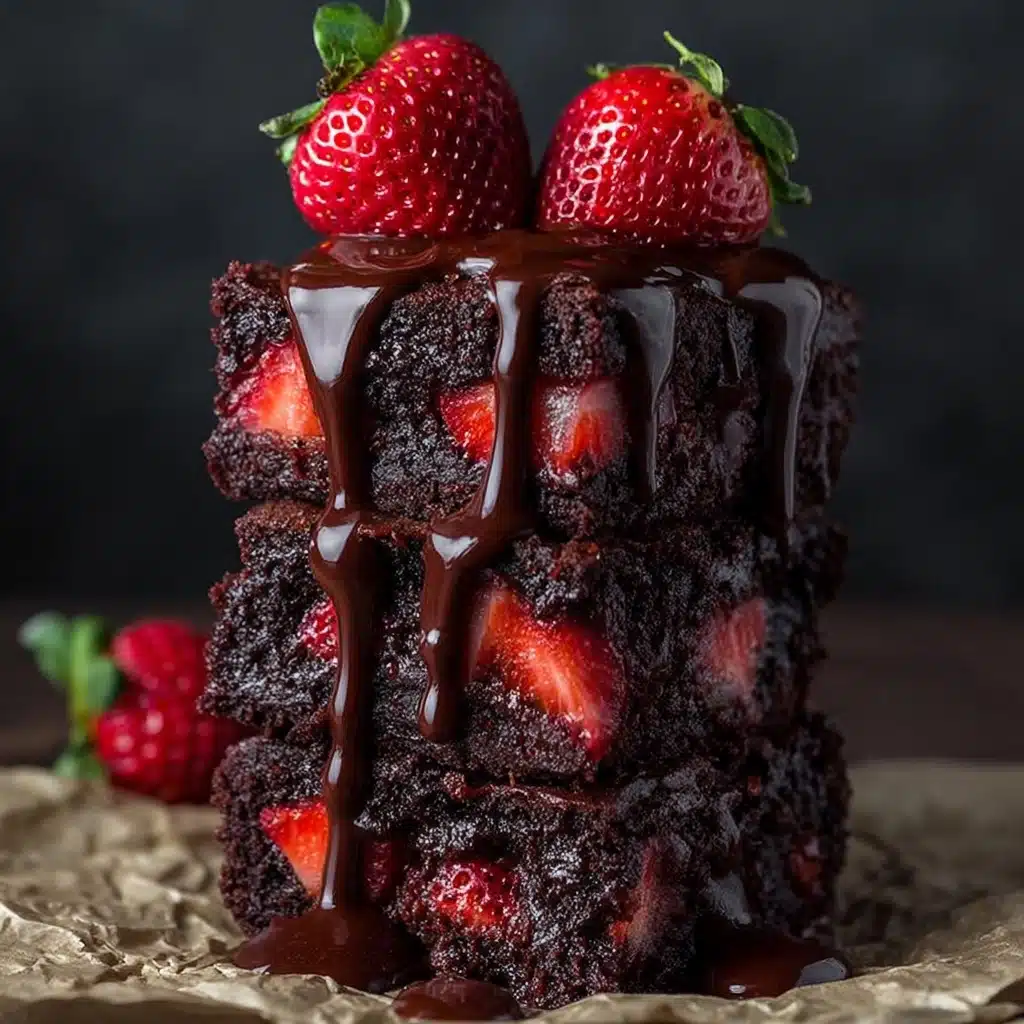 Chocolate Covered Strawberry Brownies Recipe