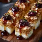 Almond-Crusted Brie Bites with Maple Honey Glaze Recipe