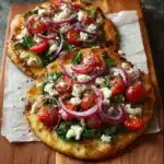 Greek Feta Pita Pizza with Maple Drizzle Recipe
