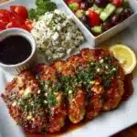 Arrange chicken cutlets on a serving plate Recipe