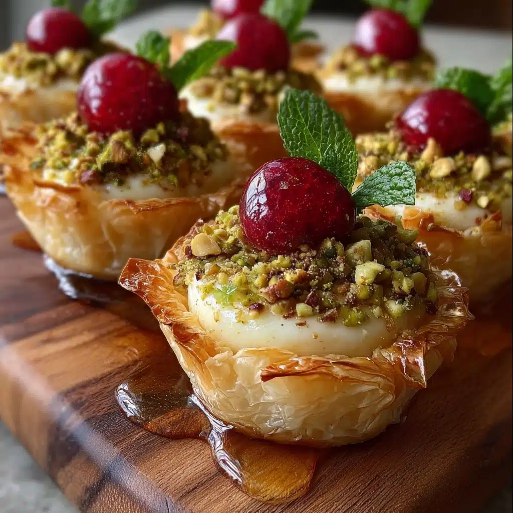 Pistachio-Crusted Brie Bites with Raspberry Honey Glaze Recipe - Recipe Image