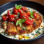 with Tomato and Creamy Mozzarella Sauce Recipe