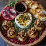 Roasted Pear & Burrata Tapas Board with Maple Drizzle Recipe