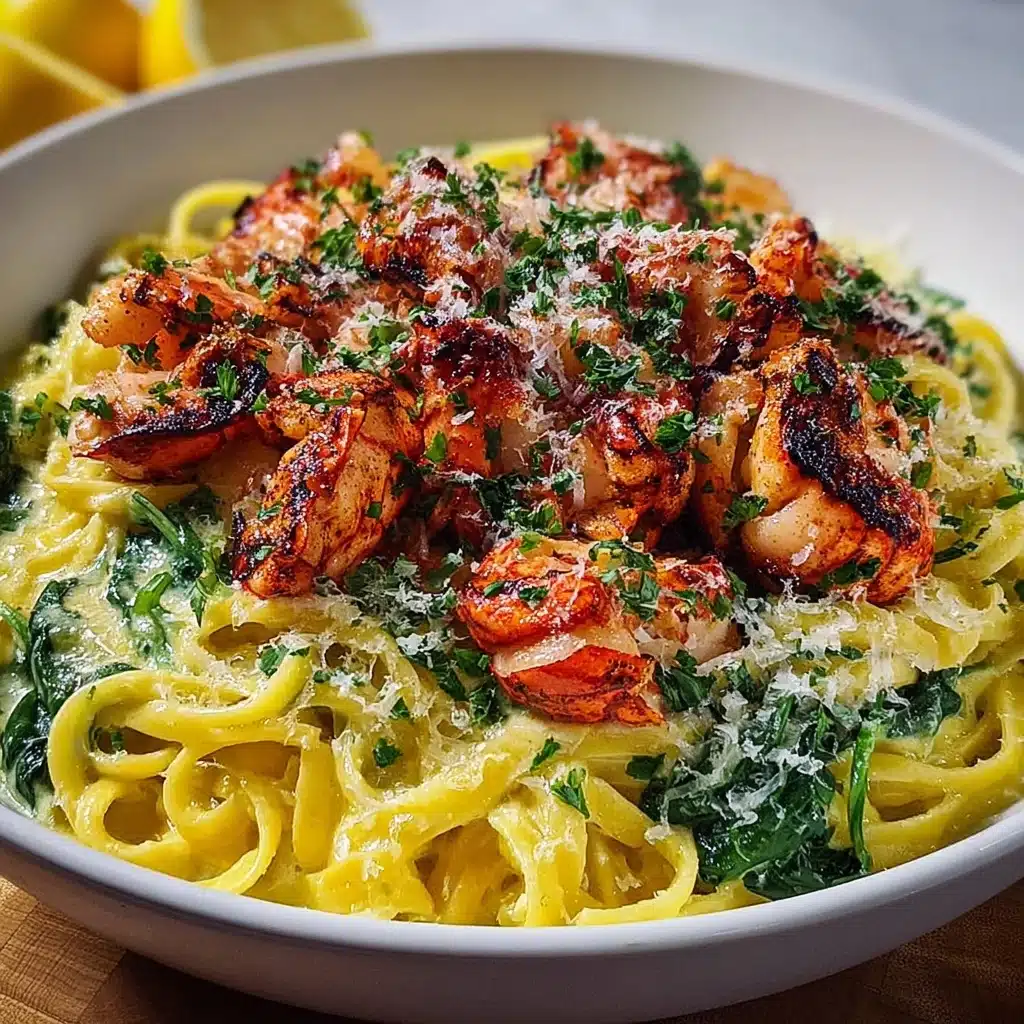 Lobster Alfredo with Spinach Recipe - Recipe Image