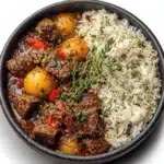 Jamaican Curry Goat with Coconut Rice Recipe