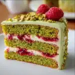 Pistachio Raspberry Cake Recipe