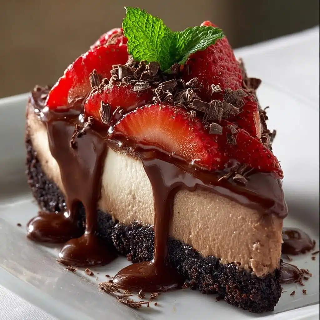 Strawberry Chocolate Mousse Cheesecake Recipe