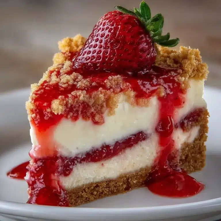 Strawberry Crunch Cheesecake Recipe