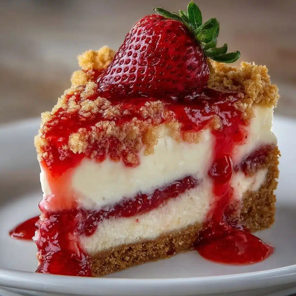 Strawberry Crunch Cheesecake Recipe - Recipe Image