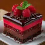 Indulgent Raspberry Chocolate Mousse Cake Delight Recipe