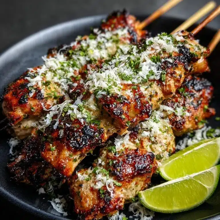 Coconut Lime Grilled Chicken Skewers Recipe