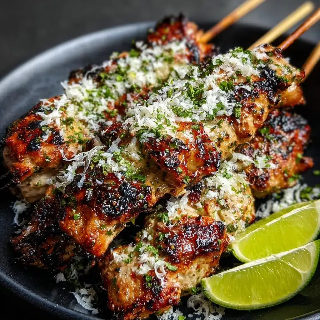 Coconut Lime Grilled Chicken Skewers Recipe - Recipe Image