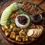Roasted Pear & Brie Board with Fig Balsamic Drizzle Recipe