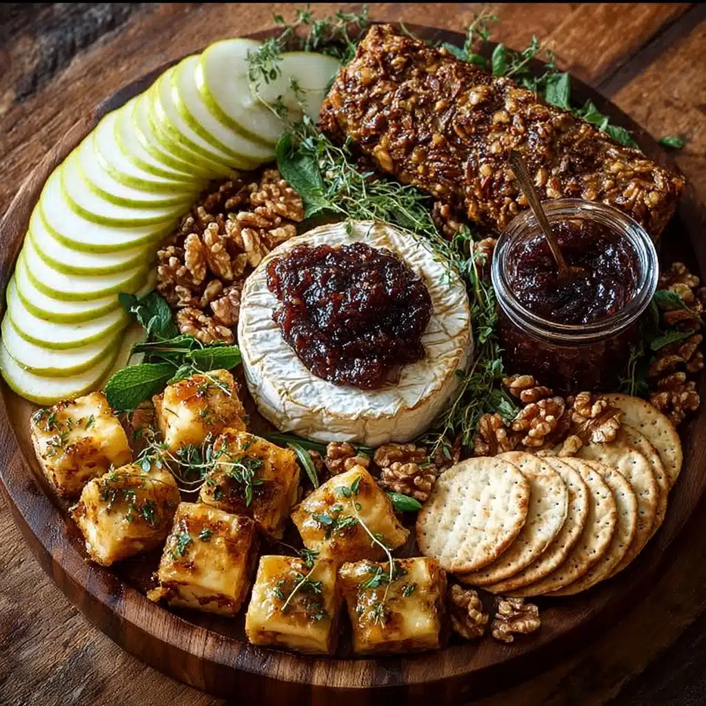 Roasted Pear & Brie Board with Fig Balsamic Drizzle Recipe - Recipe Image