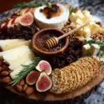 Almond & Fig Honey Cheese Board Recipe
