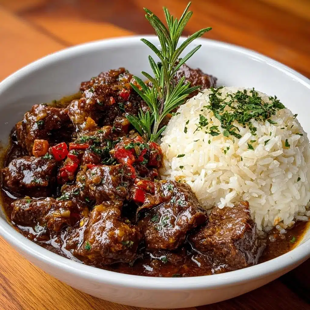Jamaican Curry Goat with Coconut Rice Recipe - Recipe Image